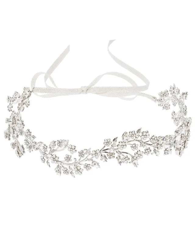 Elizabeth Bower Sakura Haarband Rhodium Kristall