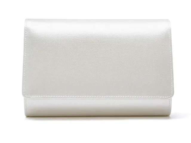 Rainbow Club Dafnee Clutch Satin Ivory Small mit Kette