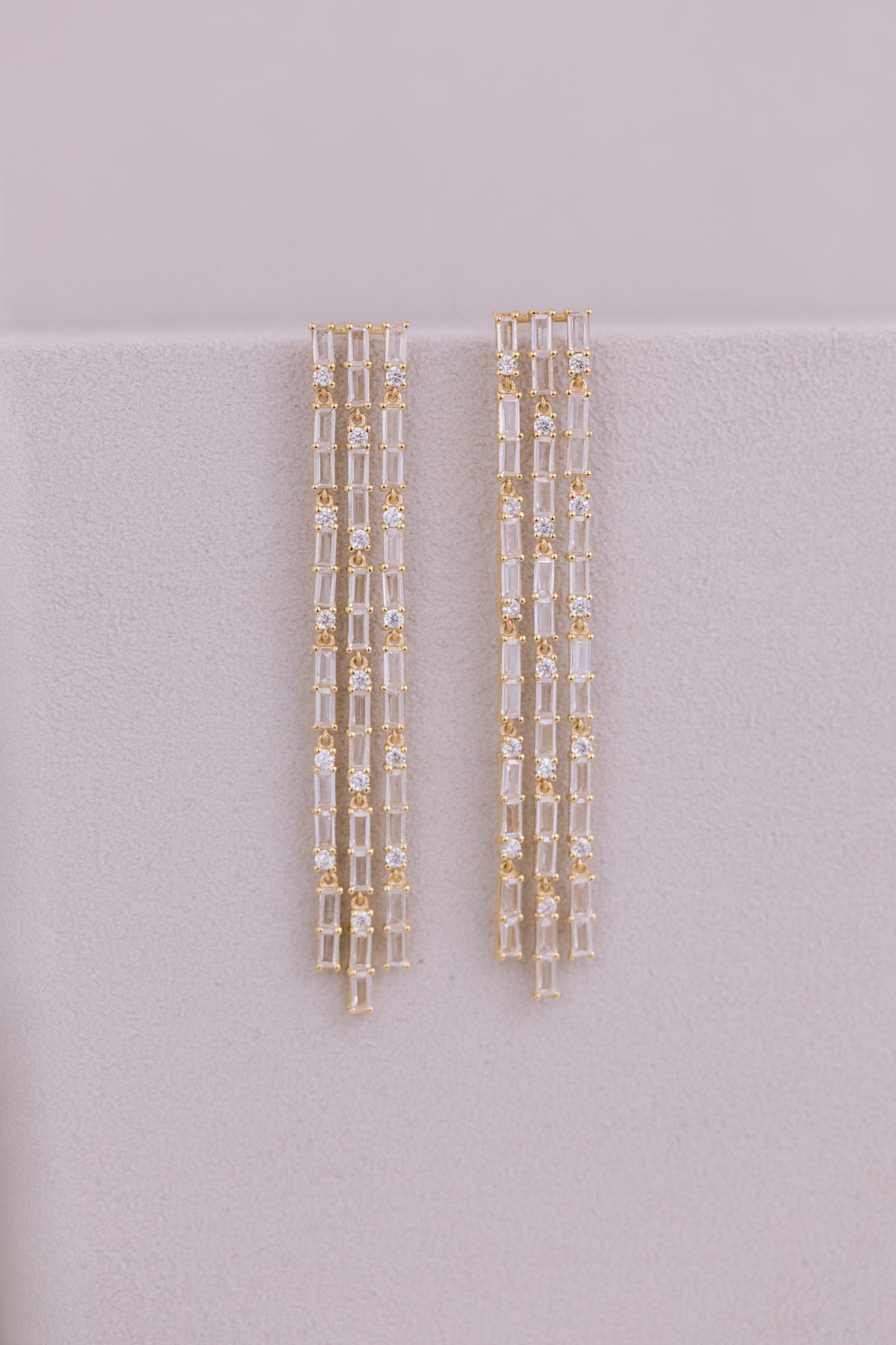 Juvelan My Highlight Ohrringe Baguette 7 cm Silber