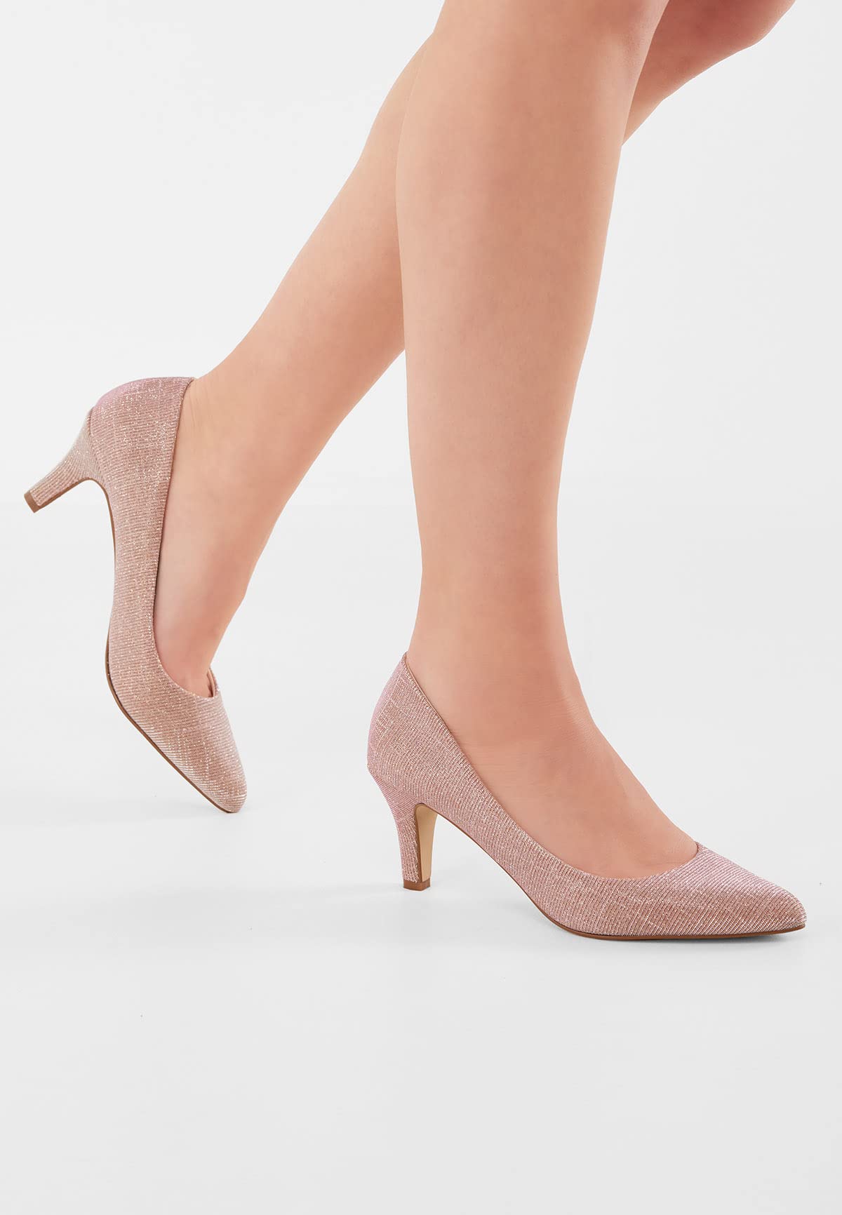 Rainbow Club Luxe Collection Brooke Pumps Rose Metallic 6,5 cm