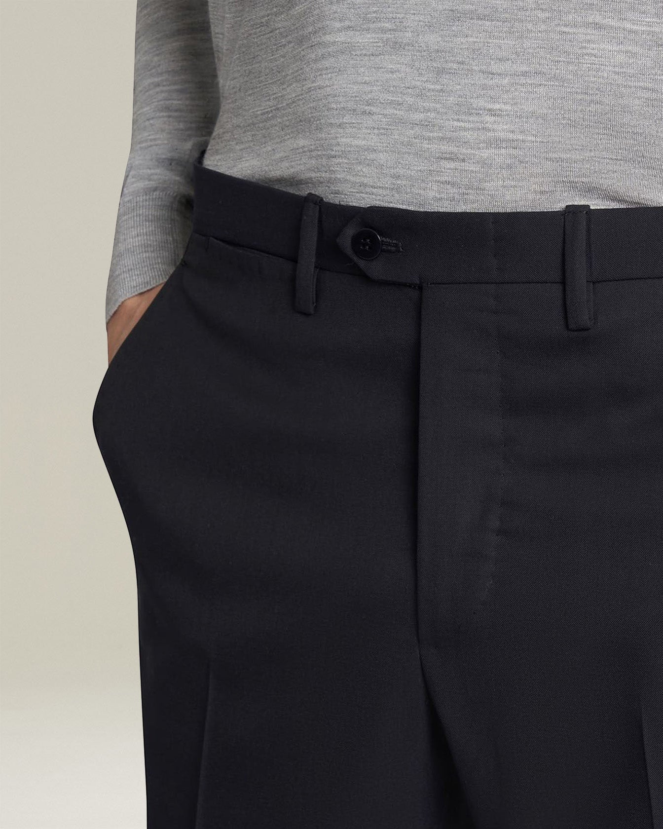 Kiton Trousers Anzughose Wolle Blau Blue Diamond 14 Micron