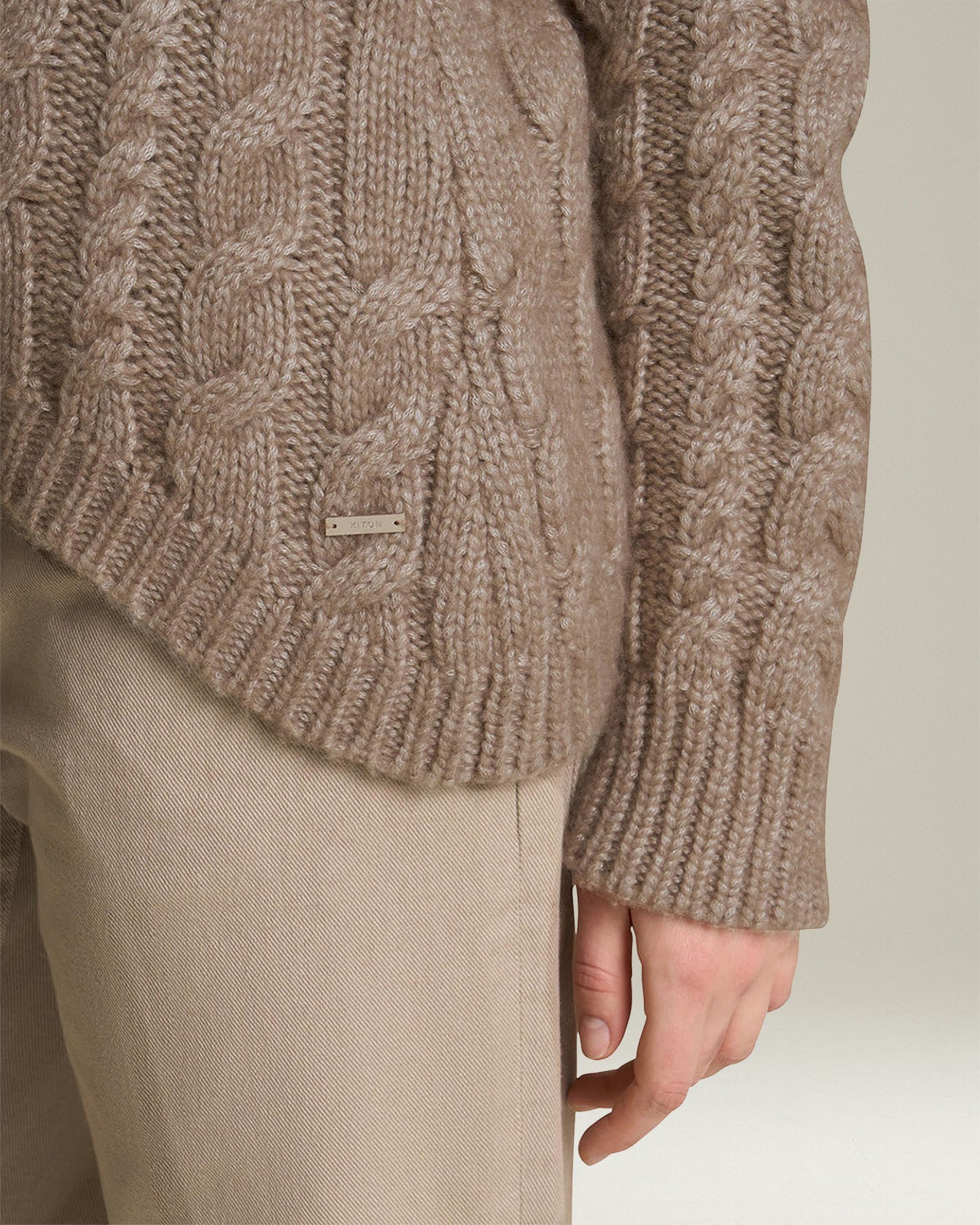 Kiton Knitwear Cashmere Silk Jumper Pullover Zopf Damen