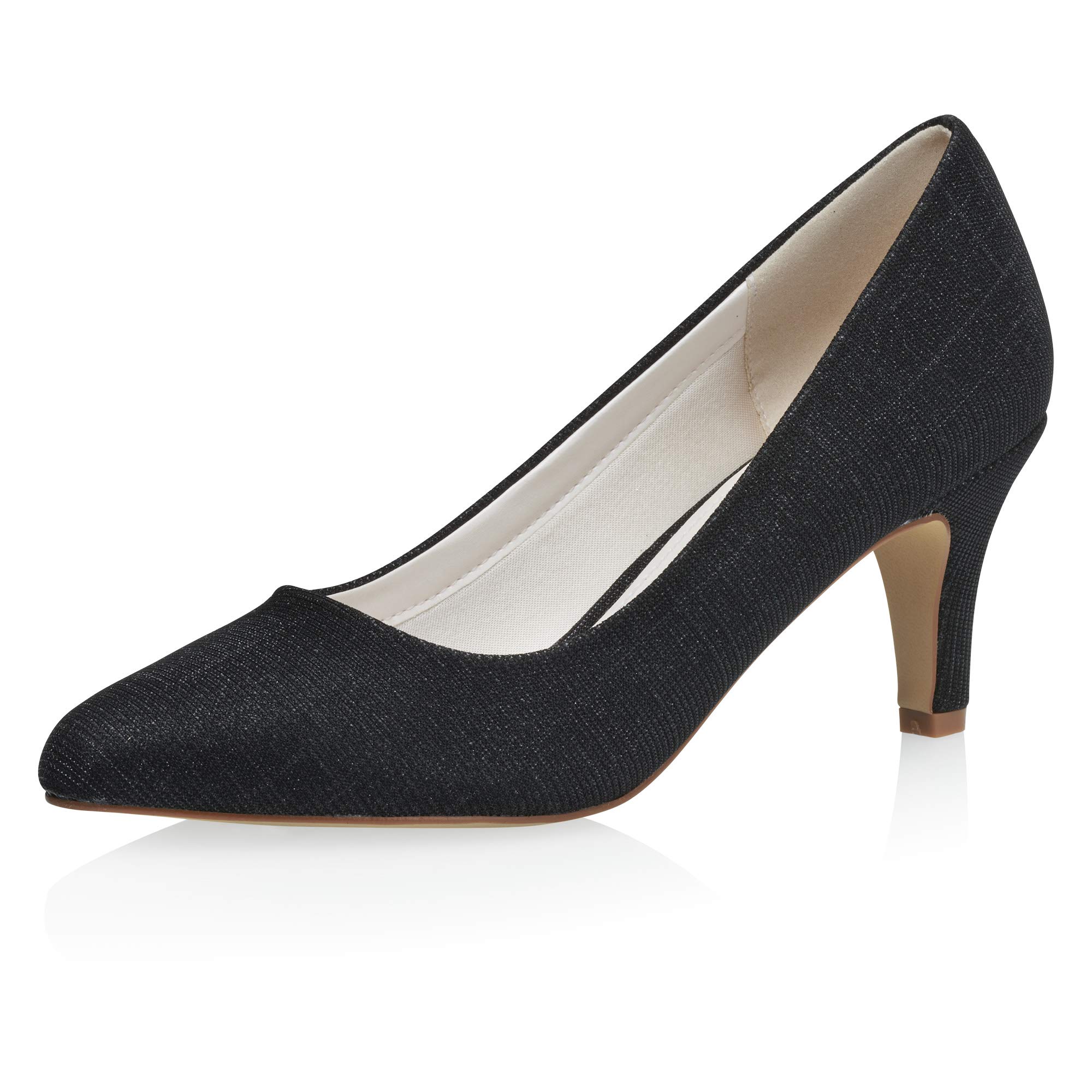 Rainbow Club Luxe Collection Brooke Pumps Black Metallic 6,5 cm