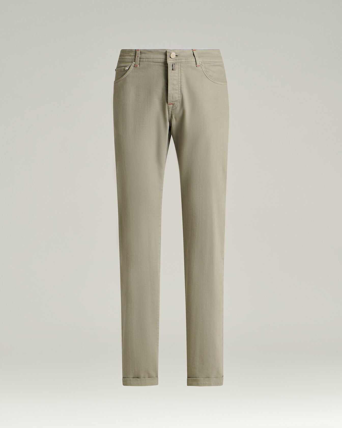 Kiton Five-Pocket Hose Stretch-Baumwolle grau 34