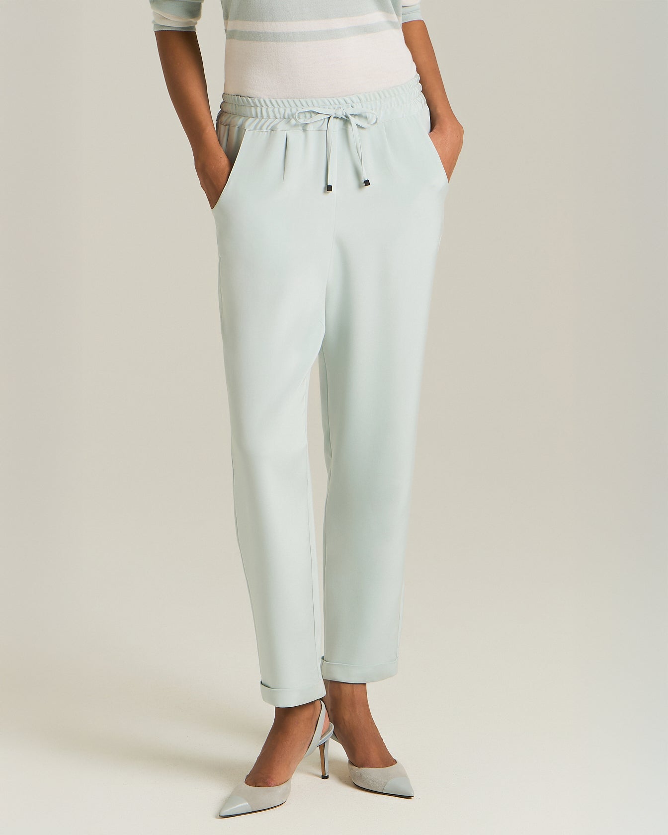 Kiton Trousers Comfort-Hose Seide mit Gummibund