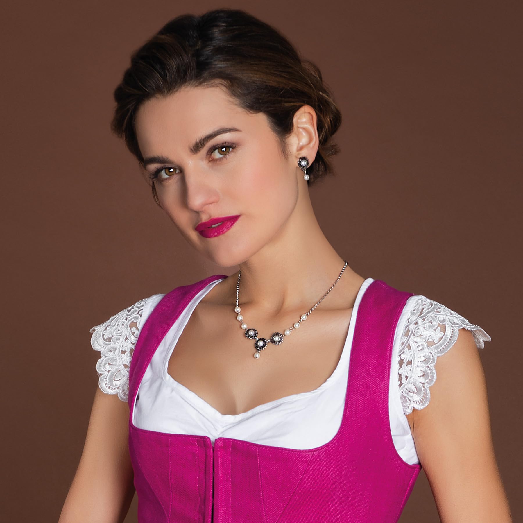 Alpenflüstern DAHEIM Helena SET059 Schmuckset antik-silber
