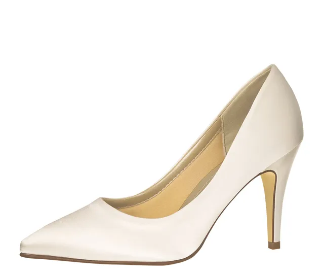 Rainbow Club Timeless June Pumps Ivory Satin 9 cm