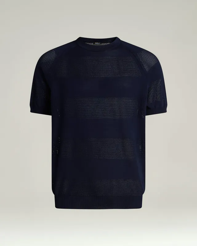 Kiton Knitwear Cotton Sweater Pullover Baumwolle Kurzarm