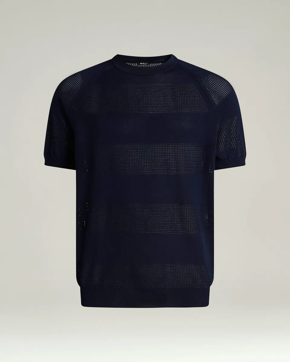 Kiton Knitwear Cotton Sweater Pullover Baumwolle Kurzarm