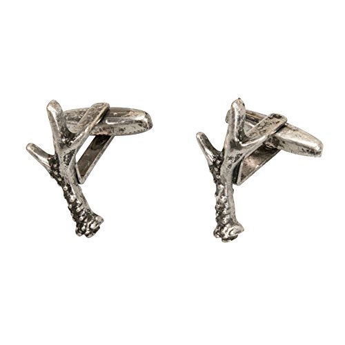Alpenflüstern DAHEIM API053 Manschettenknöpfe Horn antik-silber