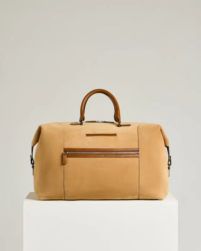 Kiton Bags Weekender Wildleder Cognac 50x35cm TU