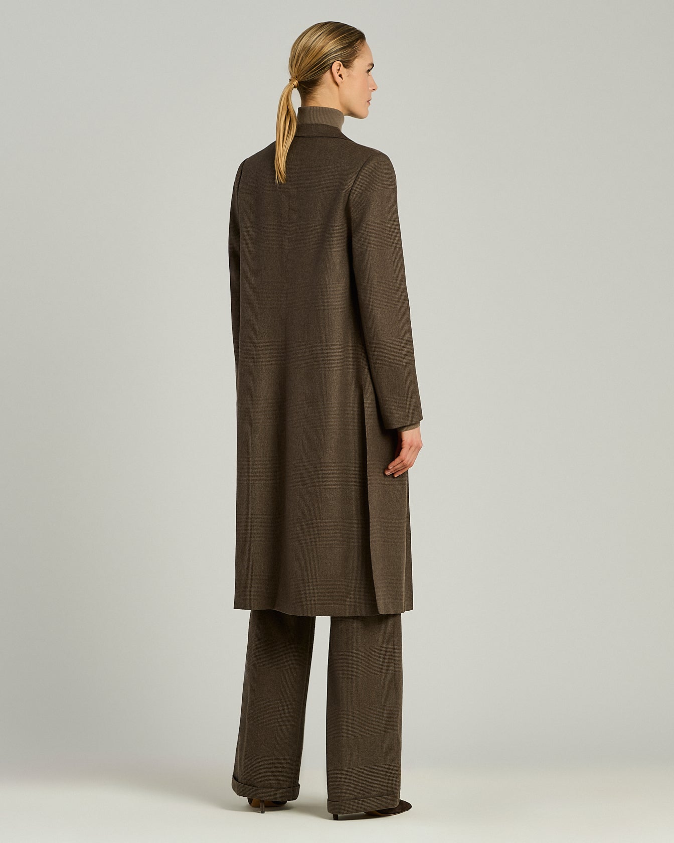 Kiton Outerwear Taupe Cashmere Mantel Kaschmir Gürtel