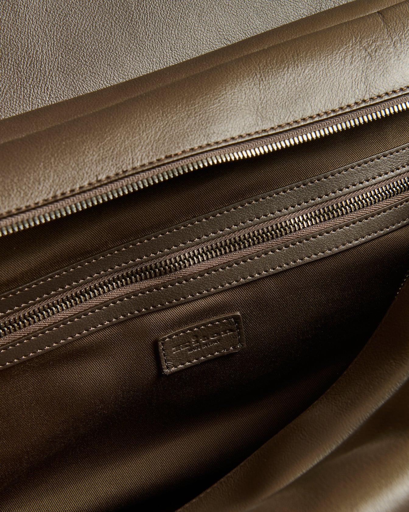 Kiton Bags Weekend Holdall Reisetasche Braun Kalbsleder