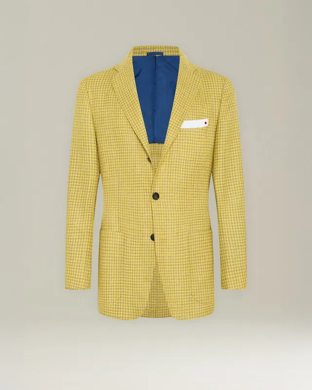 Kiton Jackets Houndstooth Blazer Kaschmir Hahnentritt