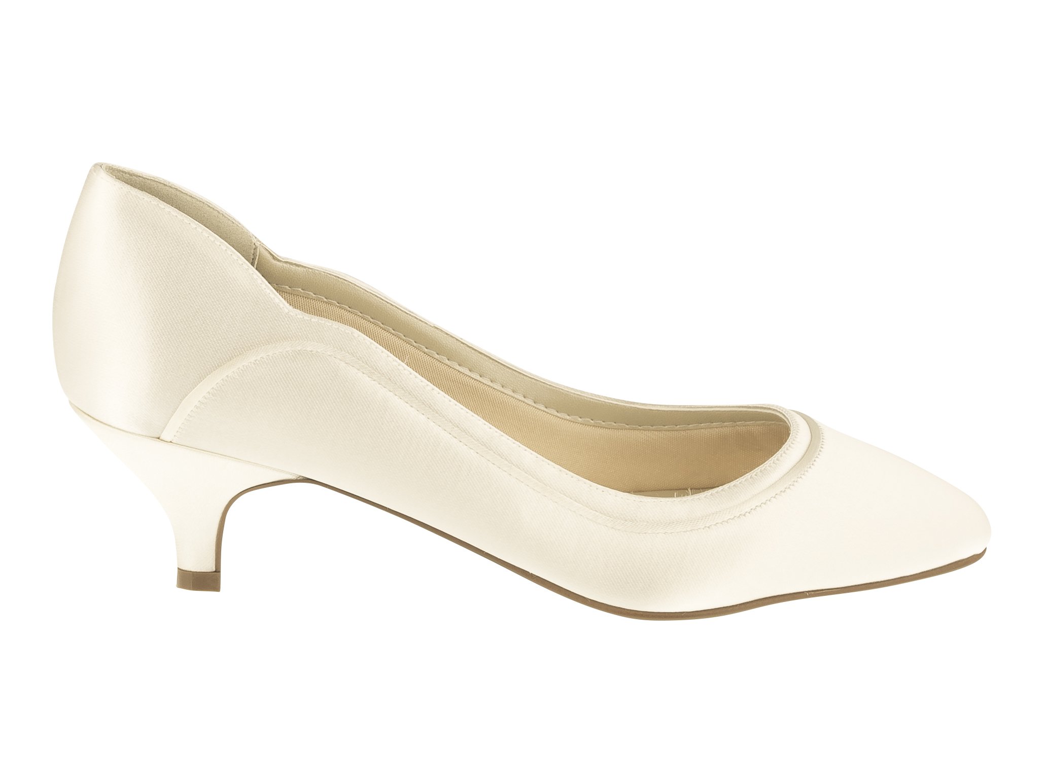 Rainbow Club Hollie Pumps ivory Satin 5 cm Absatz