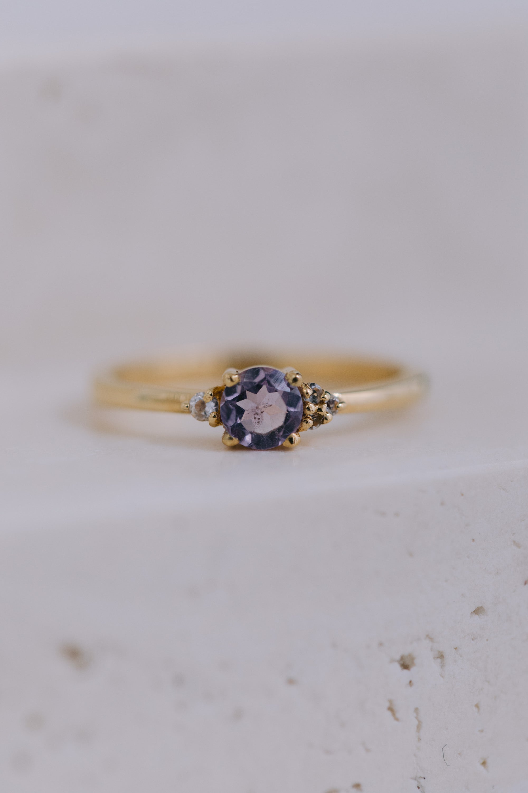 Juvelan Vienna Ring Silber Gr. 54 mit Amethyst Weiß Topas