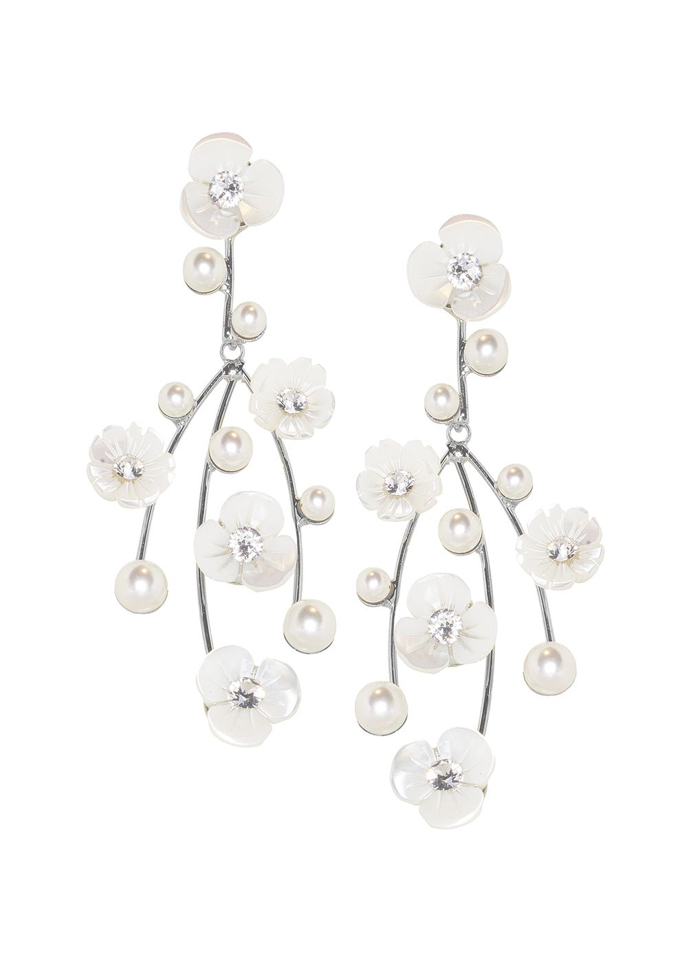 Elizabeth Bower Loretta Cascade Chandelier Perlmutt Post