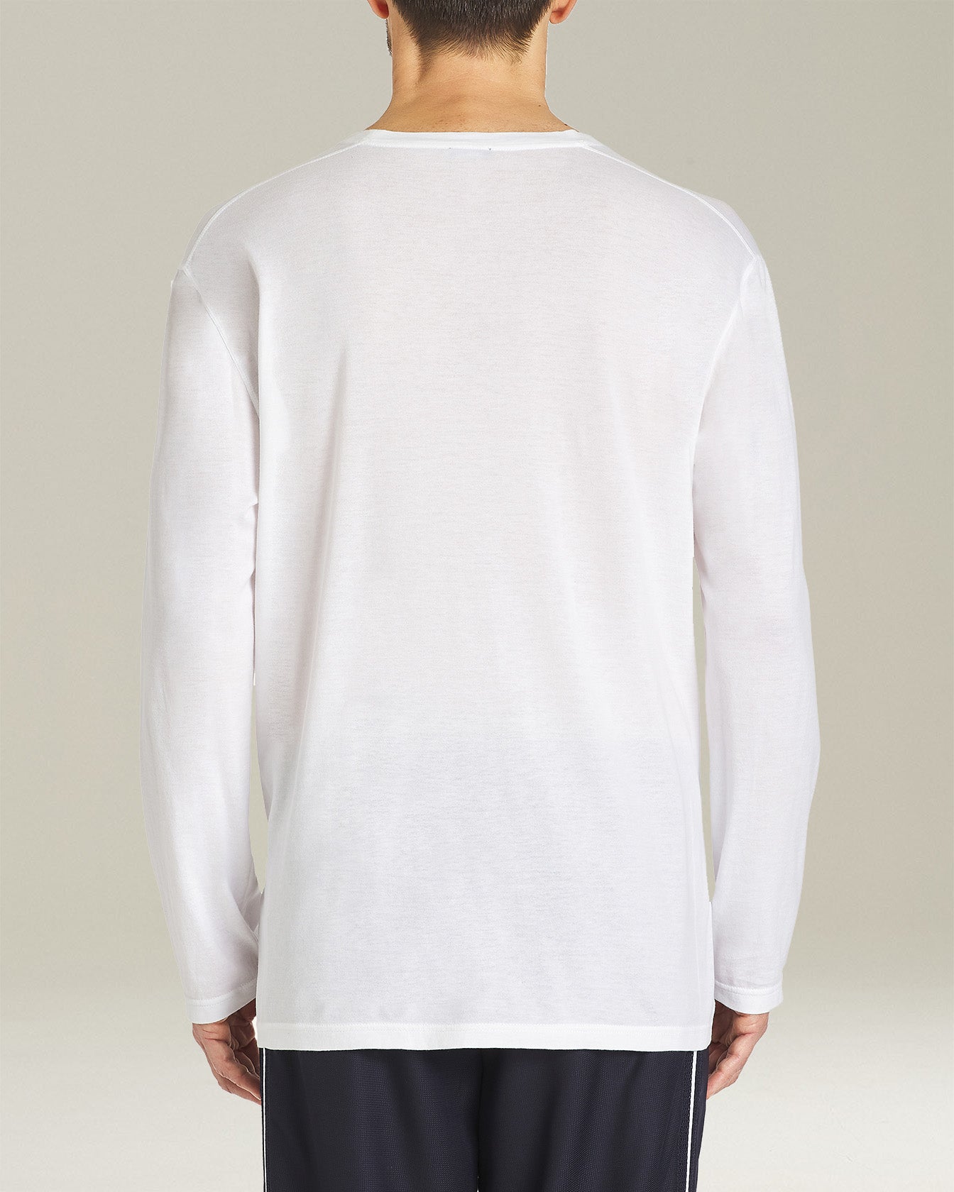Kiton Jersey T-Shirt L/S T-Shirt weiß Baumwolle