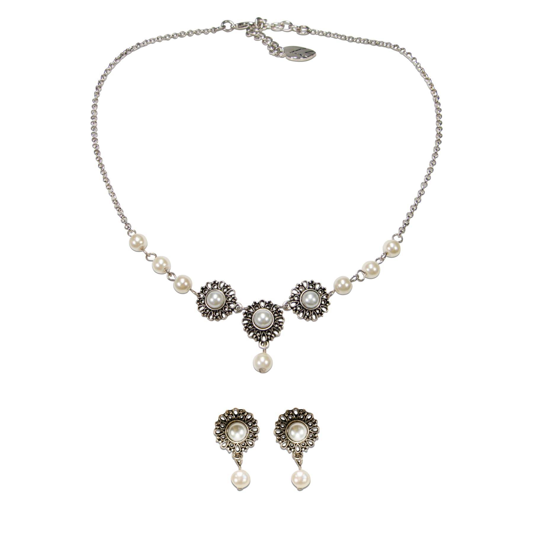 Alpenflüstern DAHEIM Helena SET059 Schmuckset antik-silber
