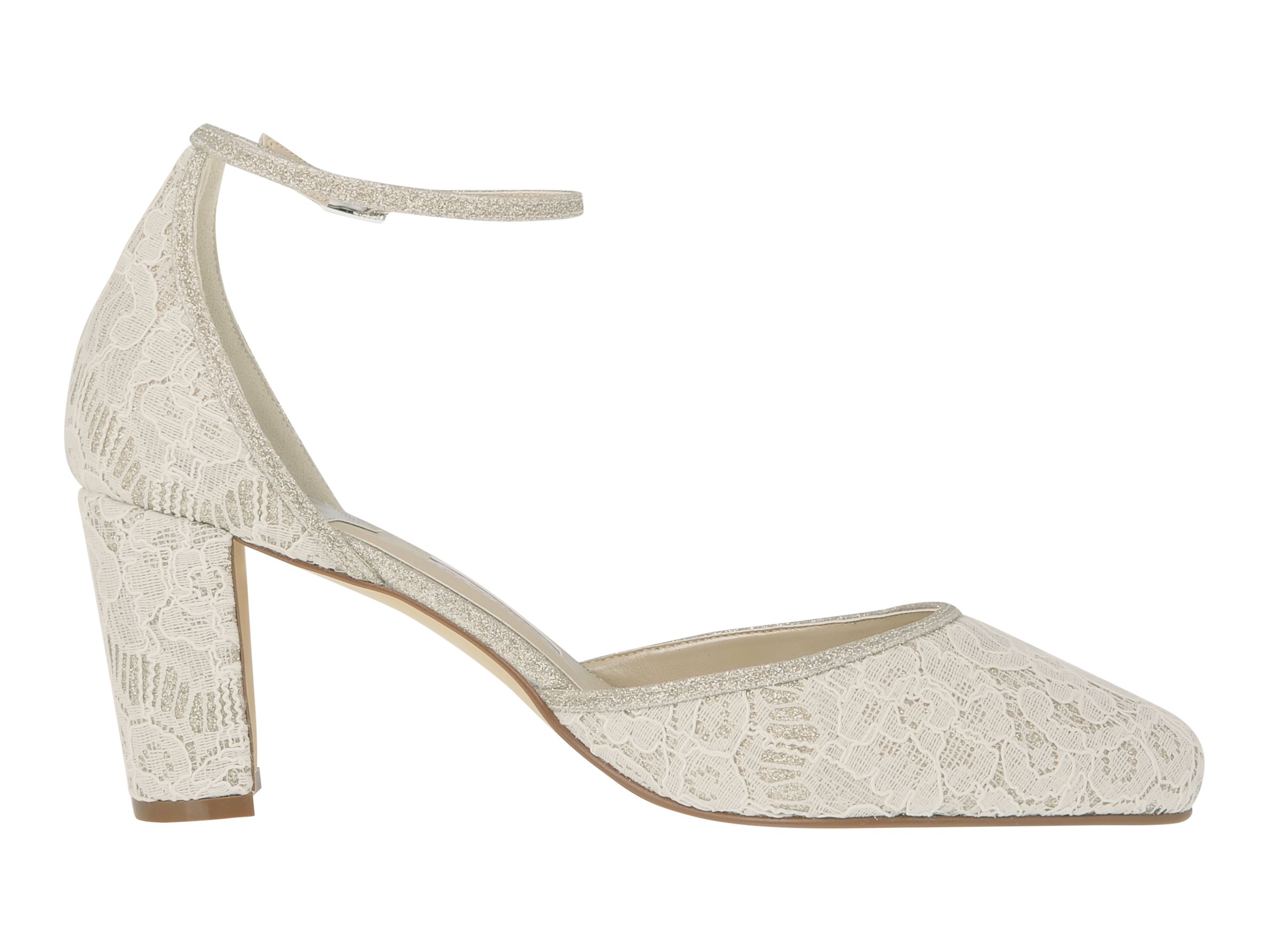 Rainbow Club Timeless Lavinia Pumps Ivory Satin gepolstert