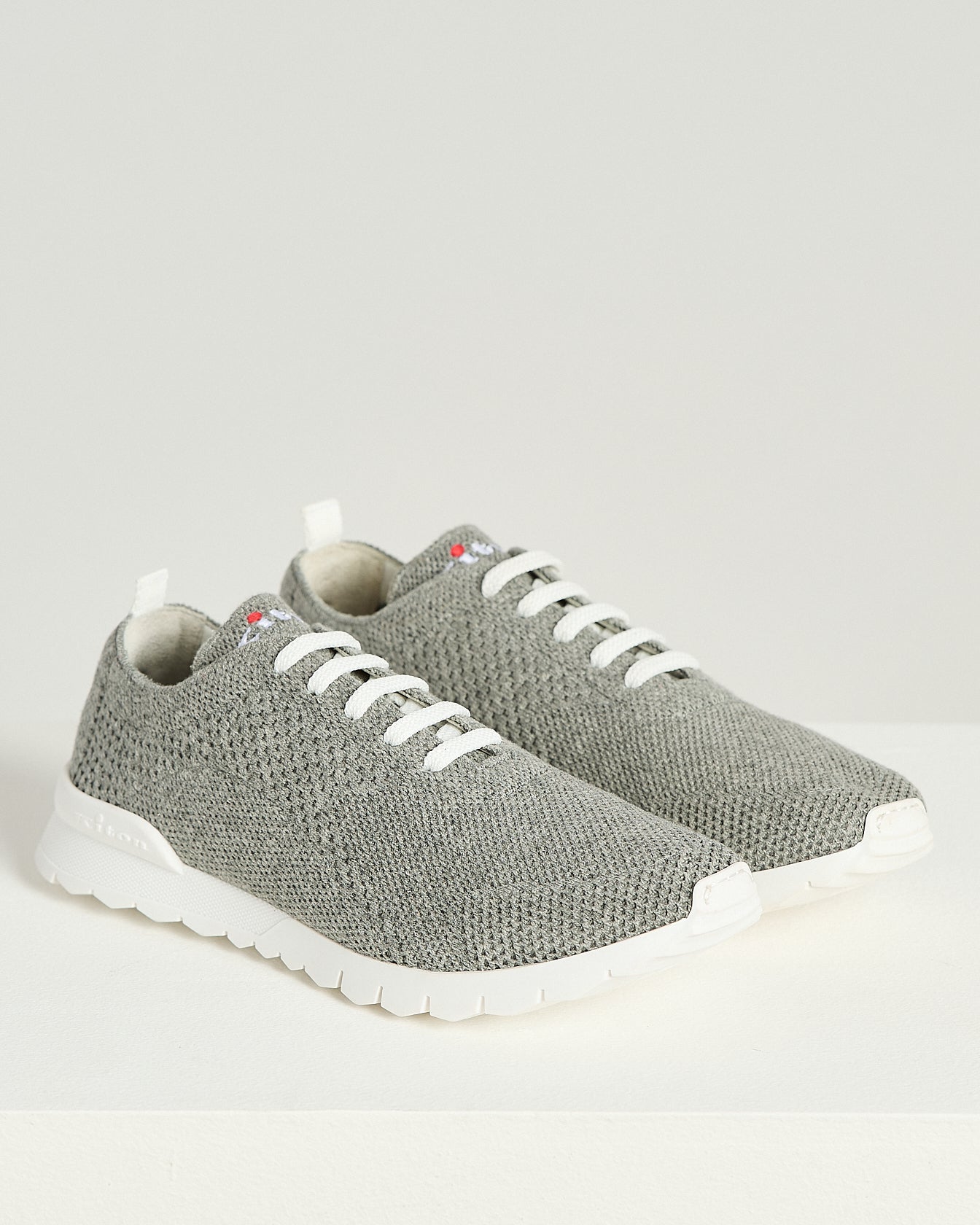Kiton Shoes Graue Cashmere Sneaker Kaschmir Gr 43