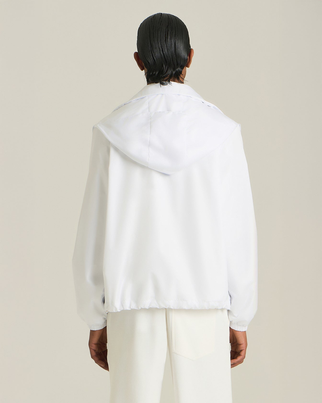 Kiton KNT Hooded Windbreaker Jacke Nylon Kapuze