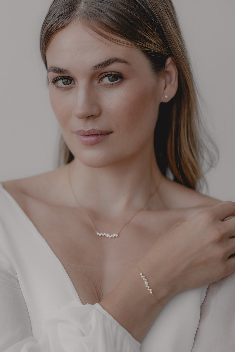 Juvelan Estelle Armband Kristall Silber 15 cm Zirkonia