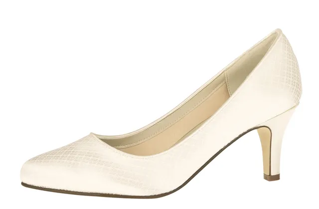 Rainbow Club Timeless Brooke Ivory Satin Pumps 6,5 cm