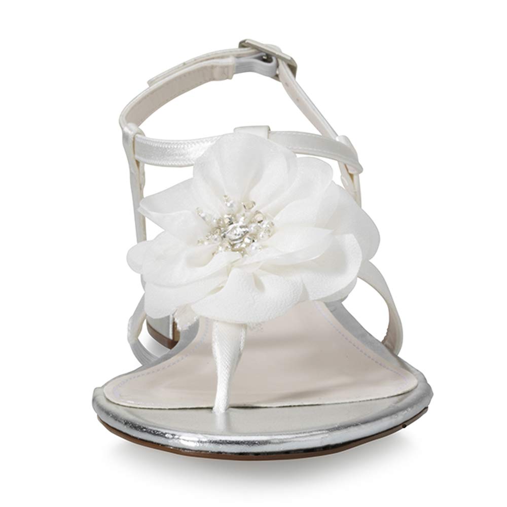 Rainbow Club Embellished Nila Riemchen Sandale Ivory 39 Flach