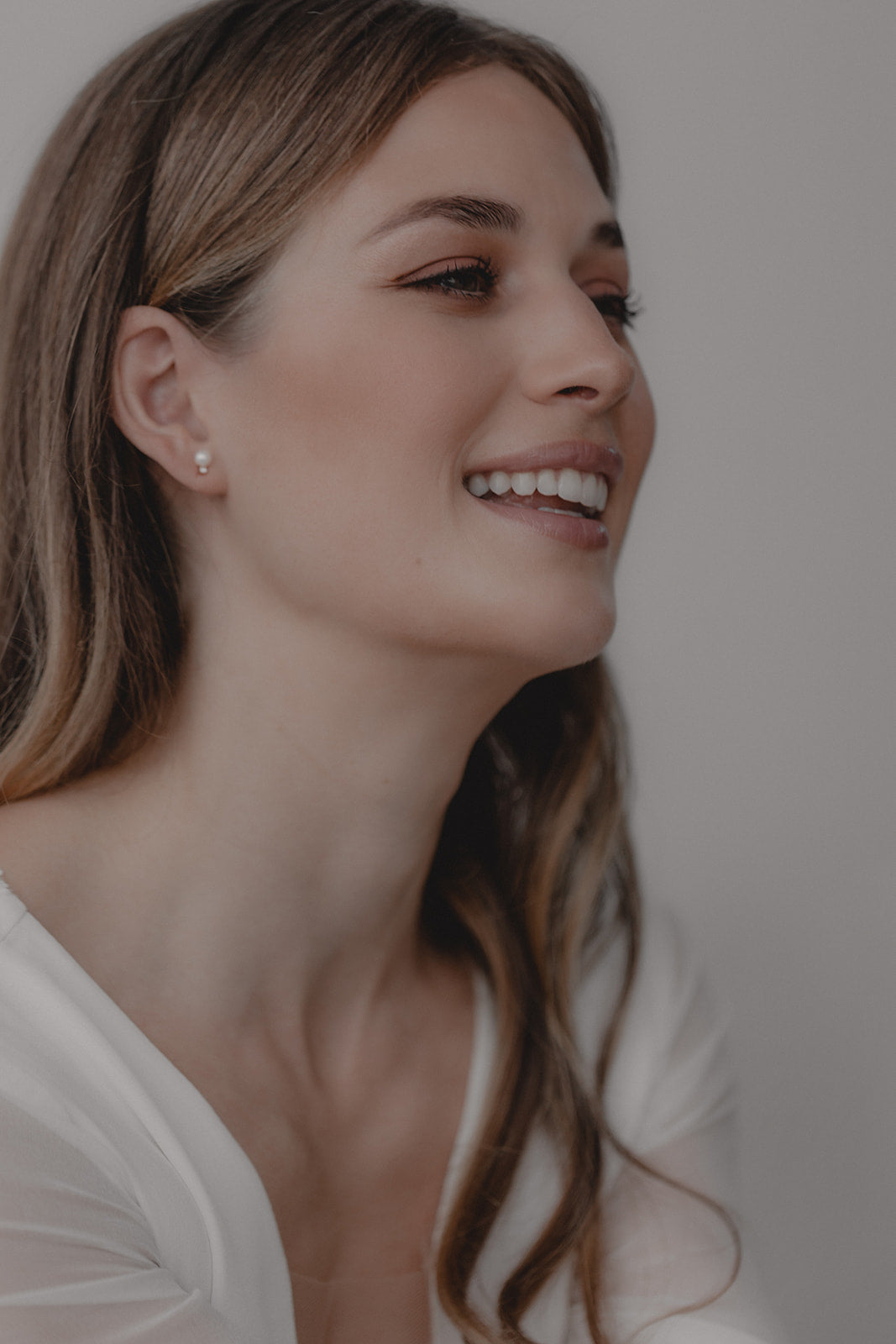 Juvelan Madeline Perlenohrstecker Silber Kristall 0,7 cm