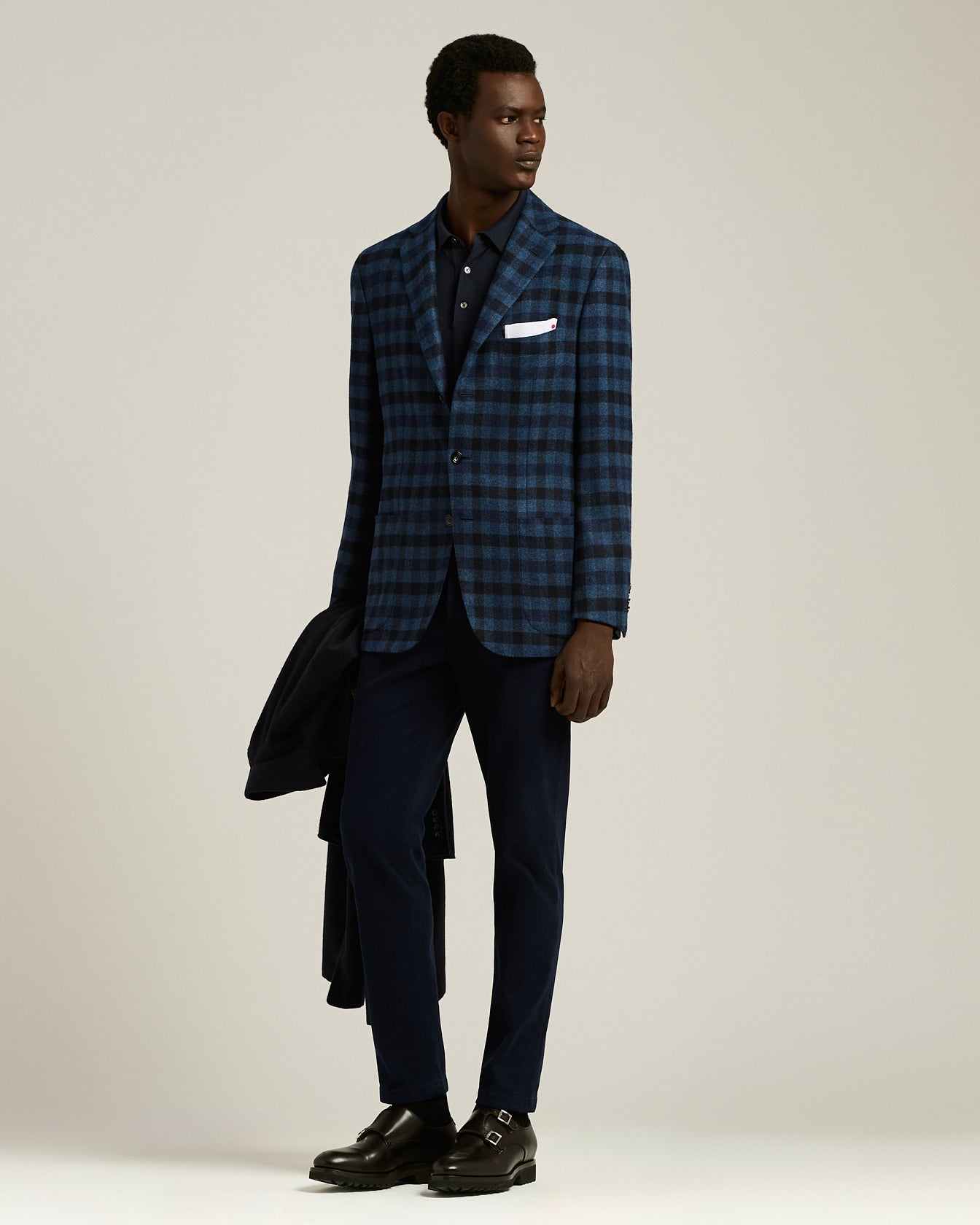 Kiton Jackets Checked Blazer Kaschmir Vikunja Seide