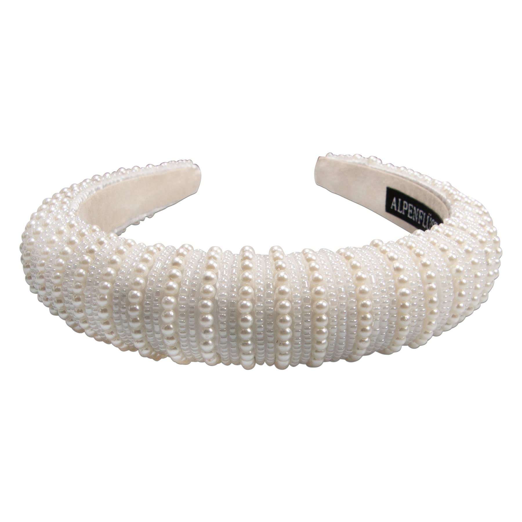 Alpenflüstern Perlen ADV137 Haar-Reif creme-weiß 4 cm