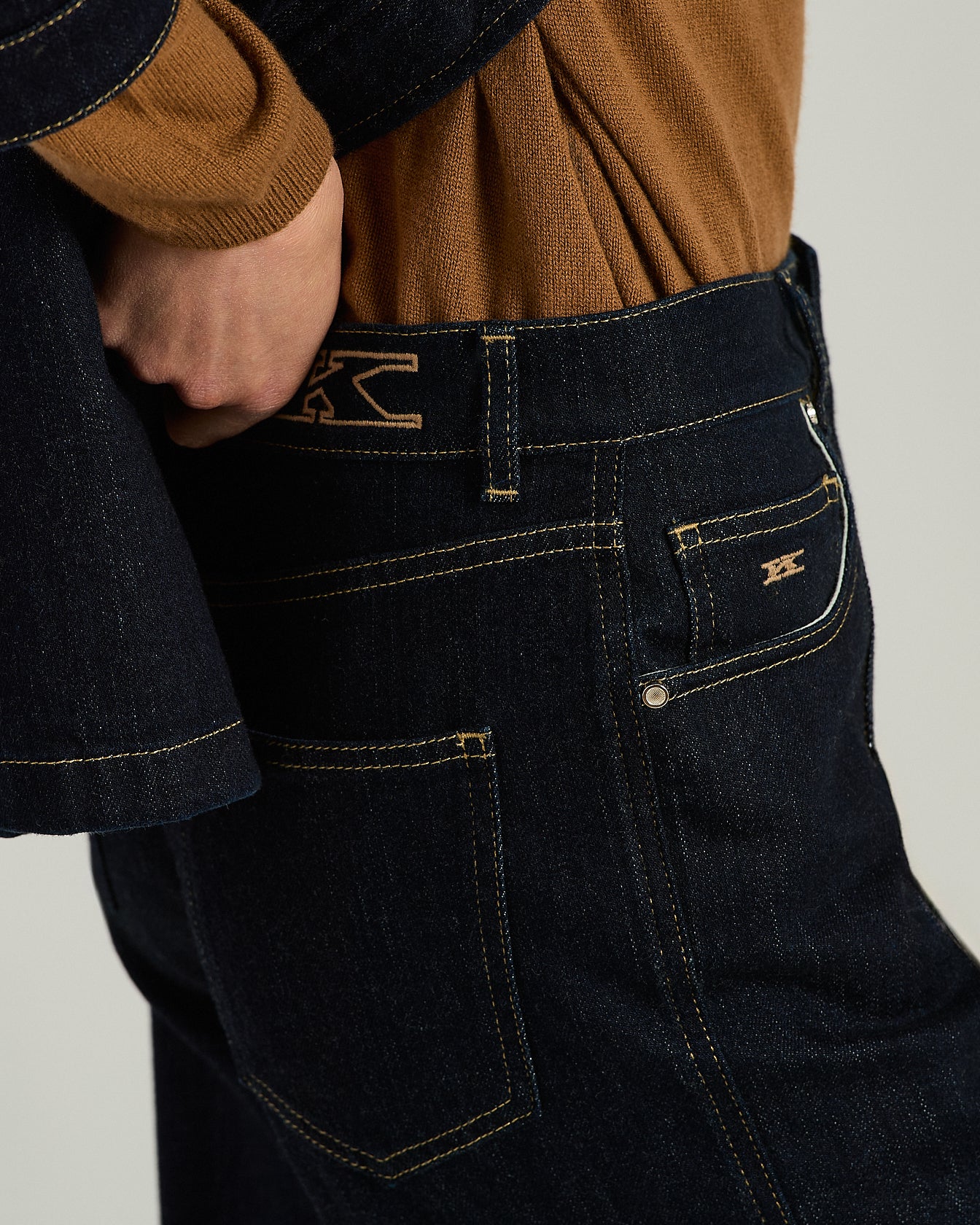 Kiton Trousers Jeans dunkelblau Baumwolle Gr. 46