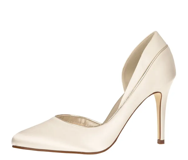 Rainbow Club Timeless Joanne Pumps Ivory Satin 9 cm Stiletto