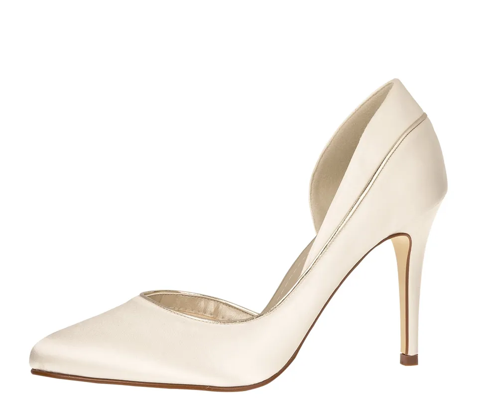 Rainbow Club Timeless Joanne Pumps Ivory Satin 9 cm Stiletto