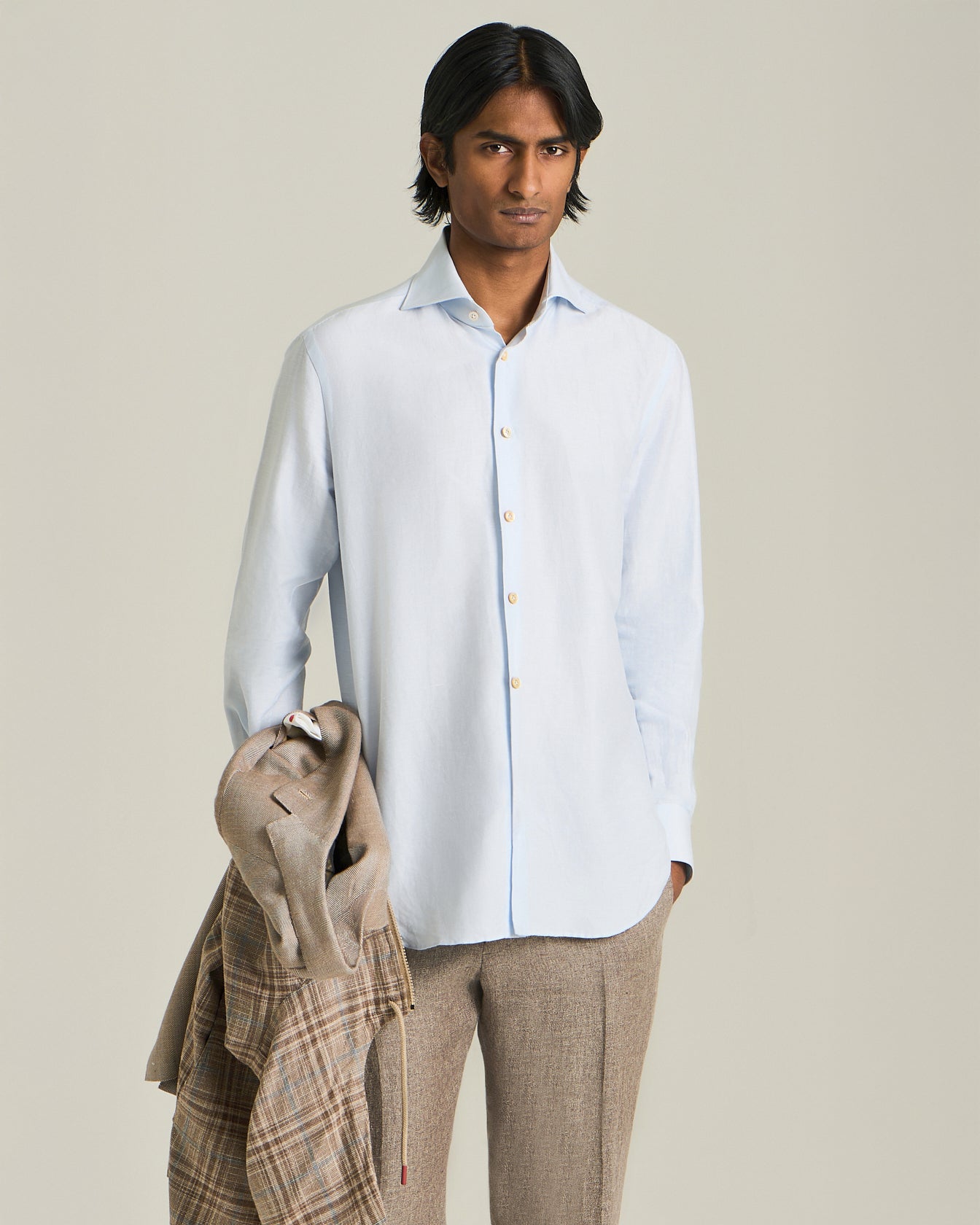 Kiton Shirts Formal Cotton Hemd 40 Baumwolle Hanf