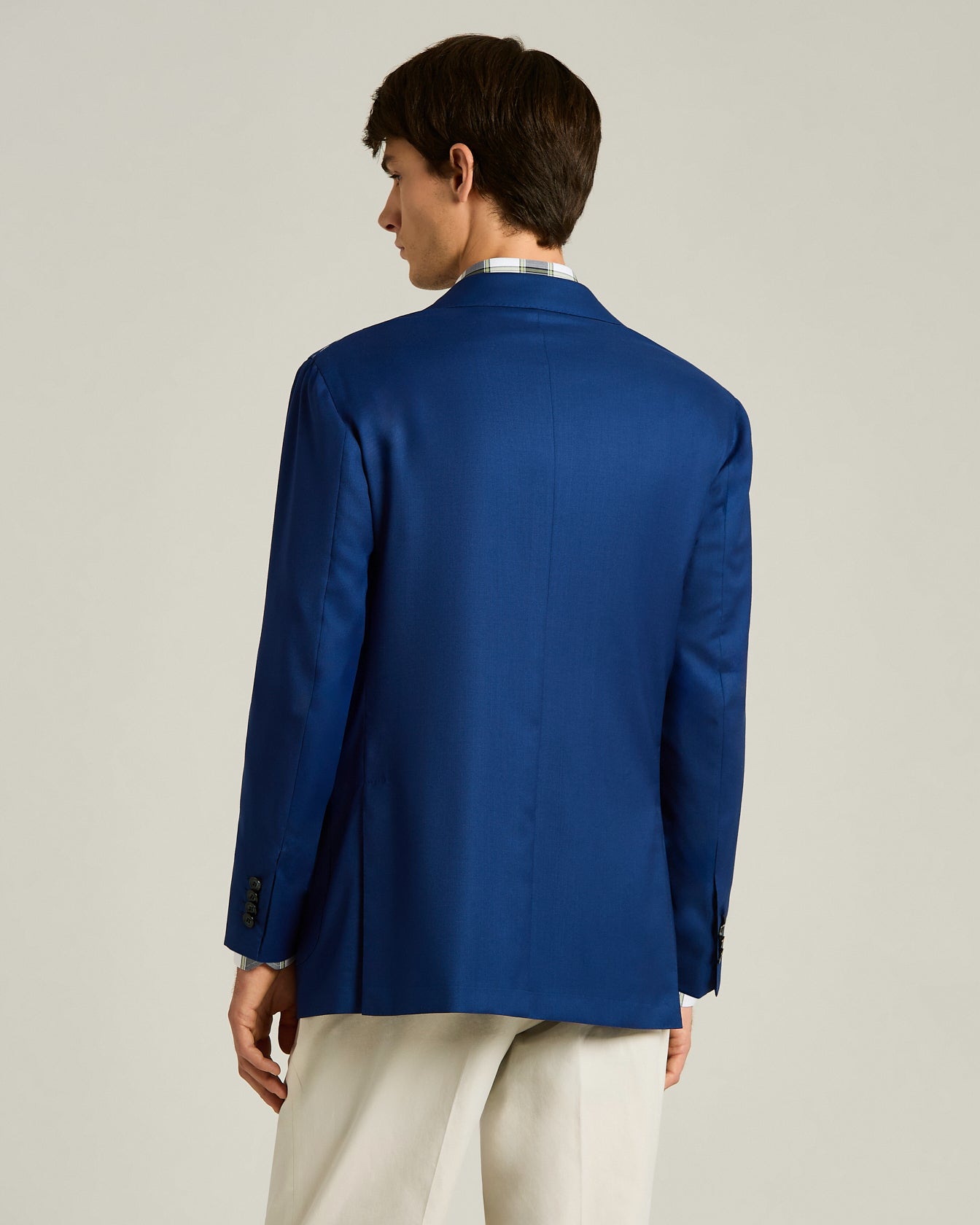 Kiton Jackets Cashmere Sakko Einreihig Blau Gr. 50