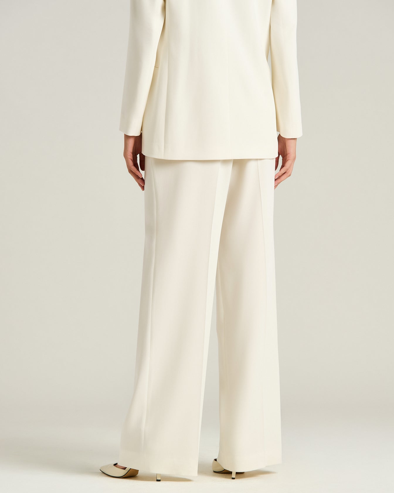 Kiton Wide-Leg Seidenhose Bügelfalte Stretch