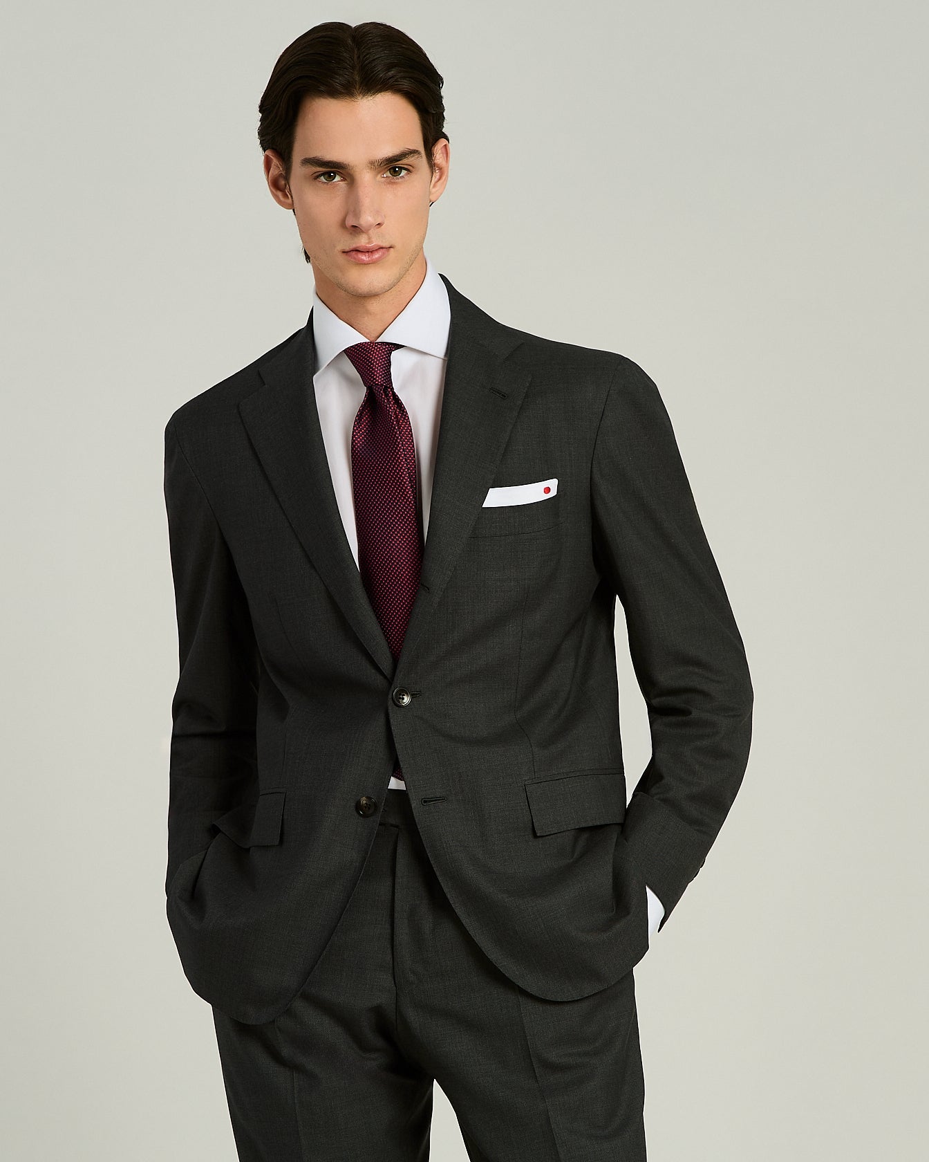 Kiton Ties gemusterte Krawatte Seide 148 cm TU