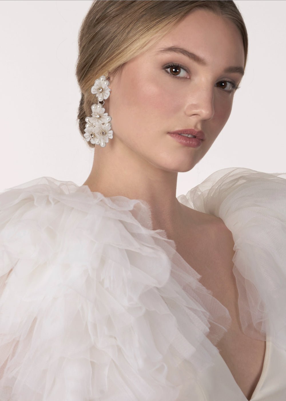Elizabeth Bower Gardenia Pearl Tropfen Ohrringe Perle