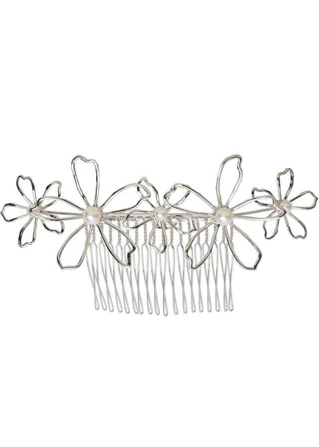 Elizabeth Bower Gilda Garland Braut Haarkamm Gold Perlen