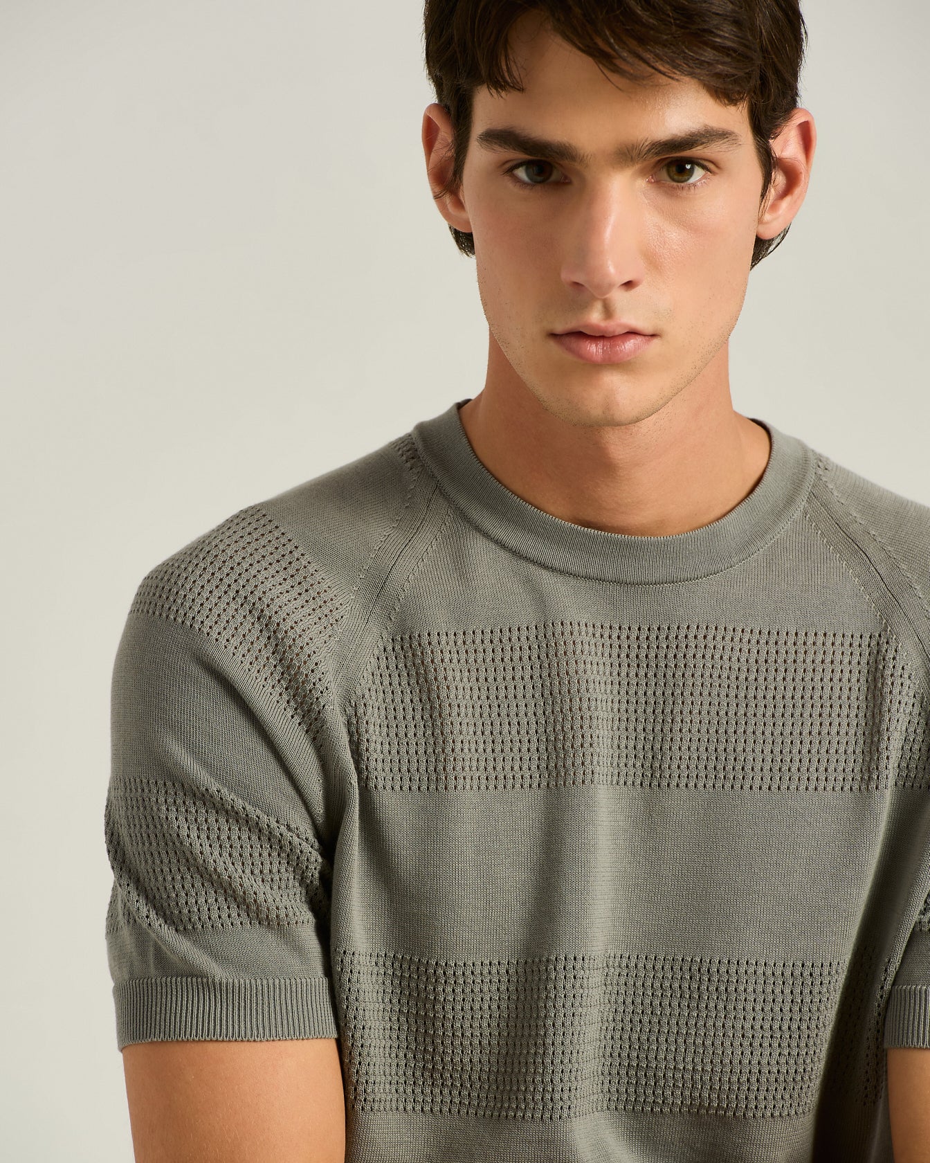Kiton Knitwear Cotton Pullover Baumwolle kurzarm