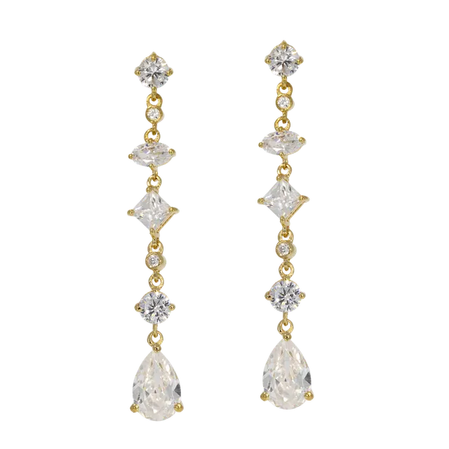 Juvelan Mariella Kristall Ohrringe 4,5 cm Brautschmuck