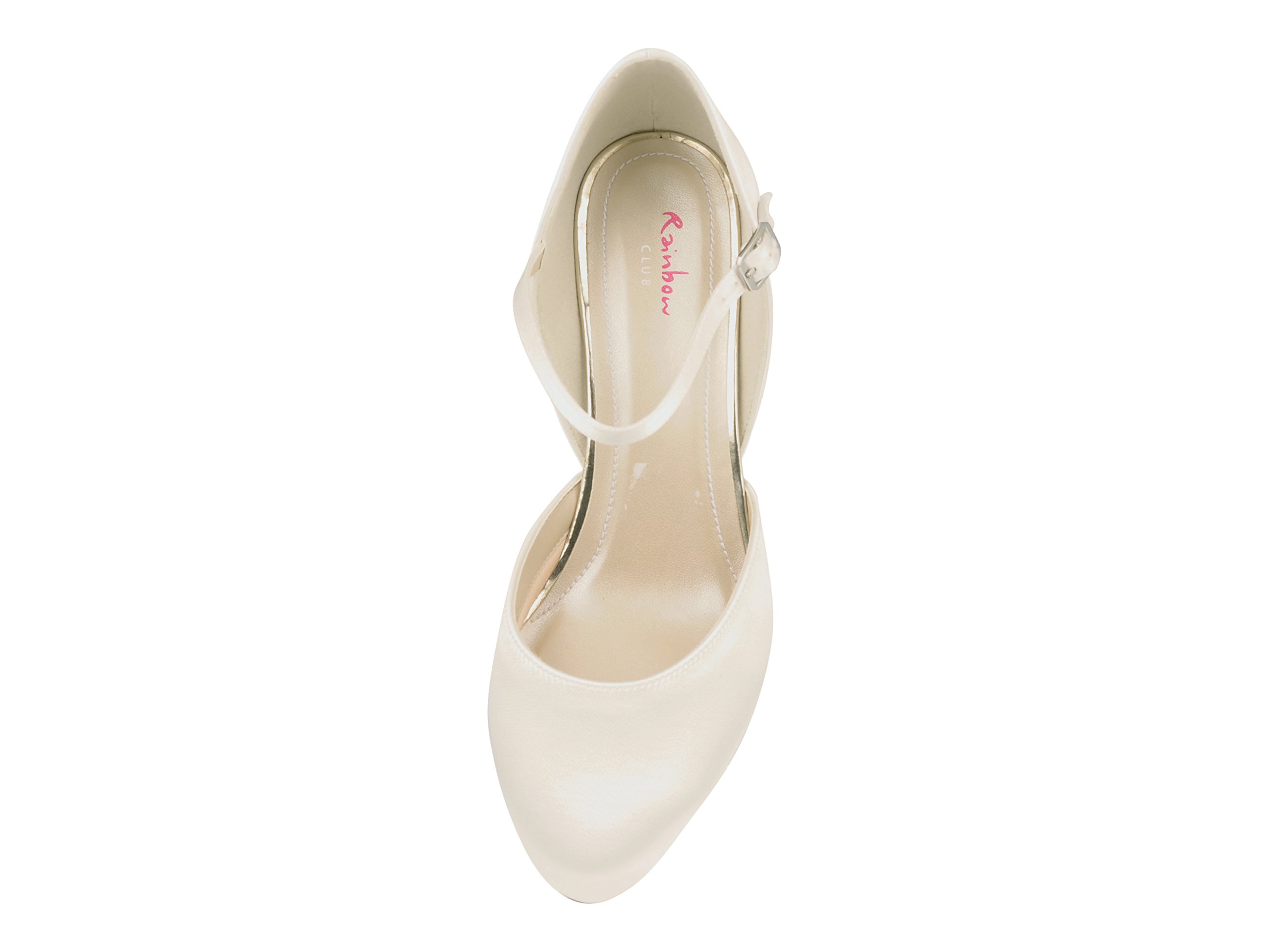 Rainbow Club Timeless Mallory Pumps Ivory Satin Keilabsatz