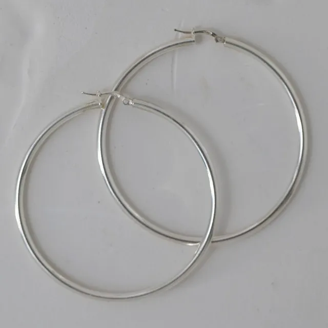 Juvelan Creolen 6 cm Silber Sterlingsilber Sample Sale