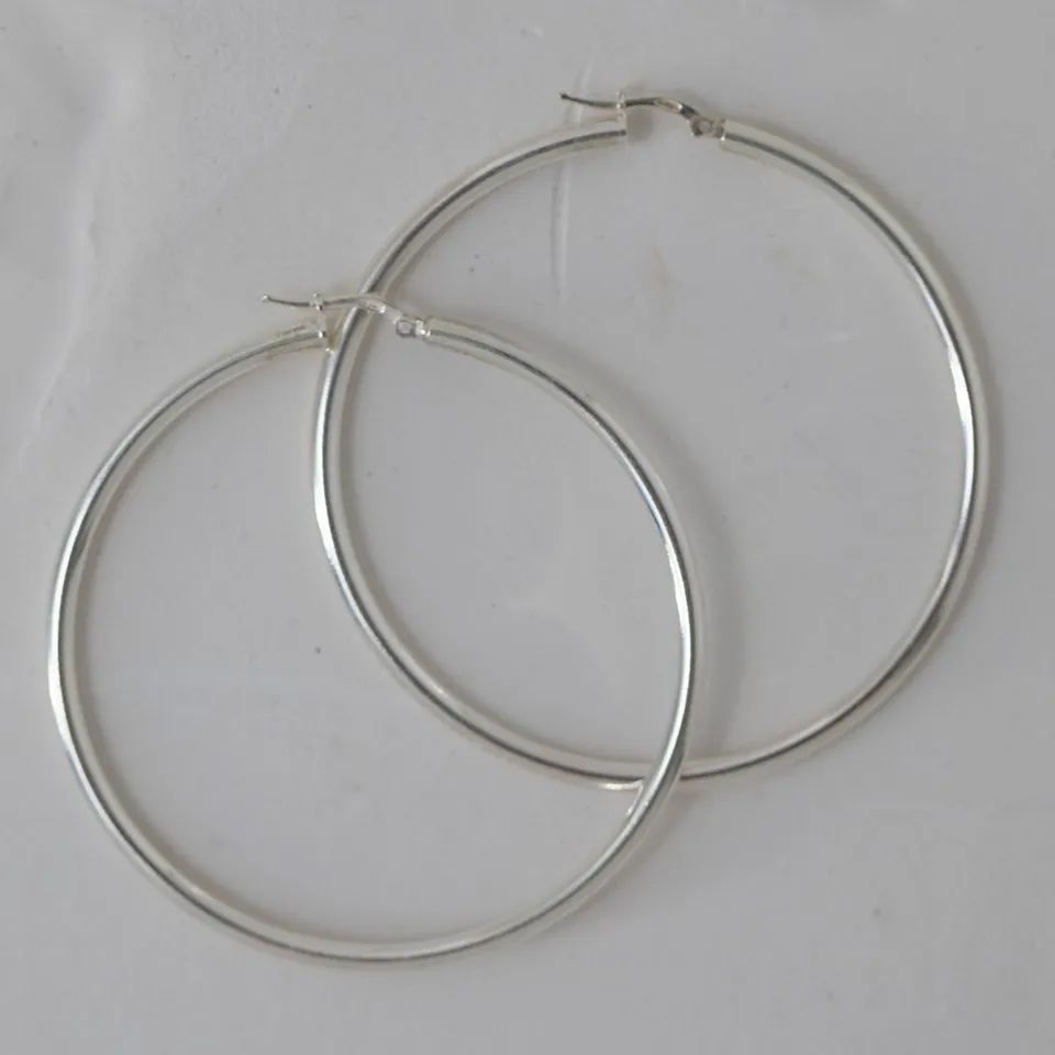 Juvelan Creolen 6 cm Silber Sterlingsilber Sample Sale