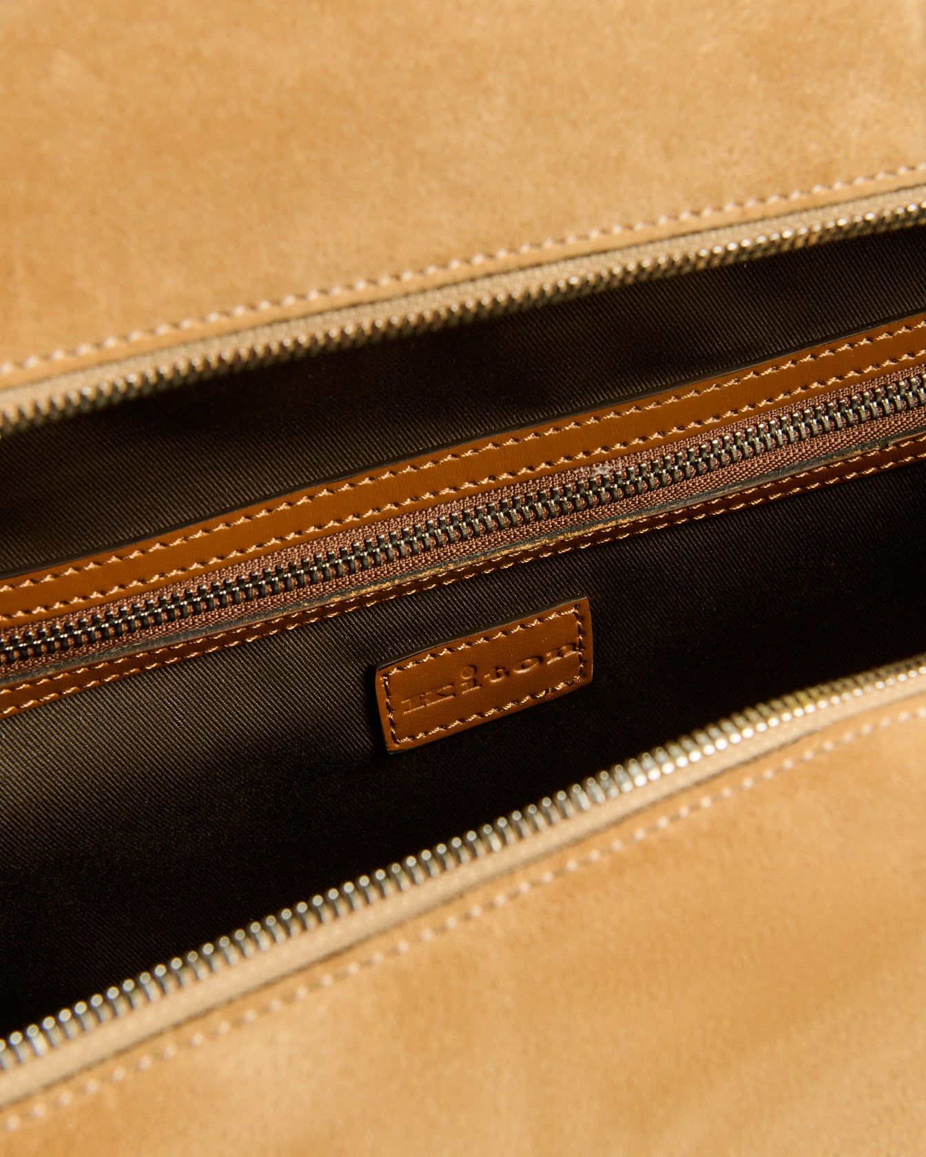 Kiton Bags Weekender Wildleder Cognac 50x35cm TU