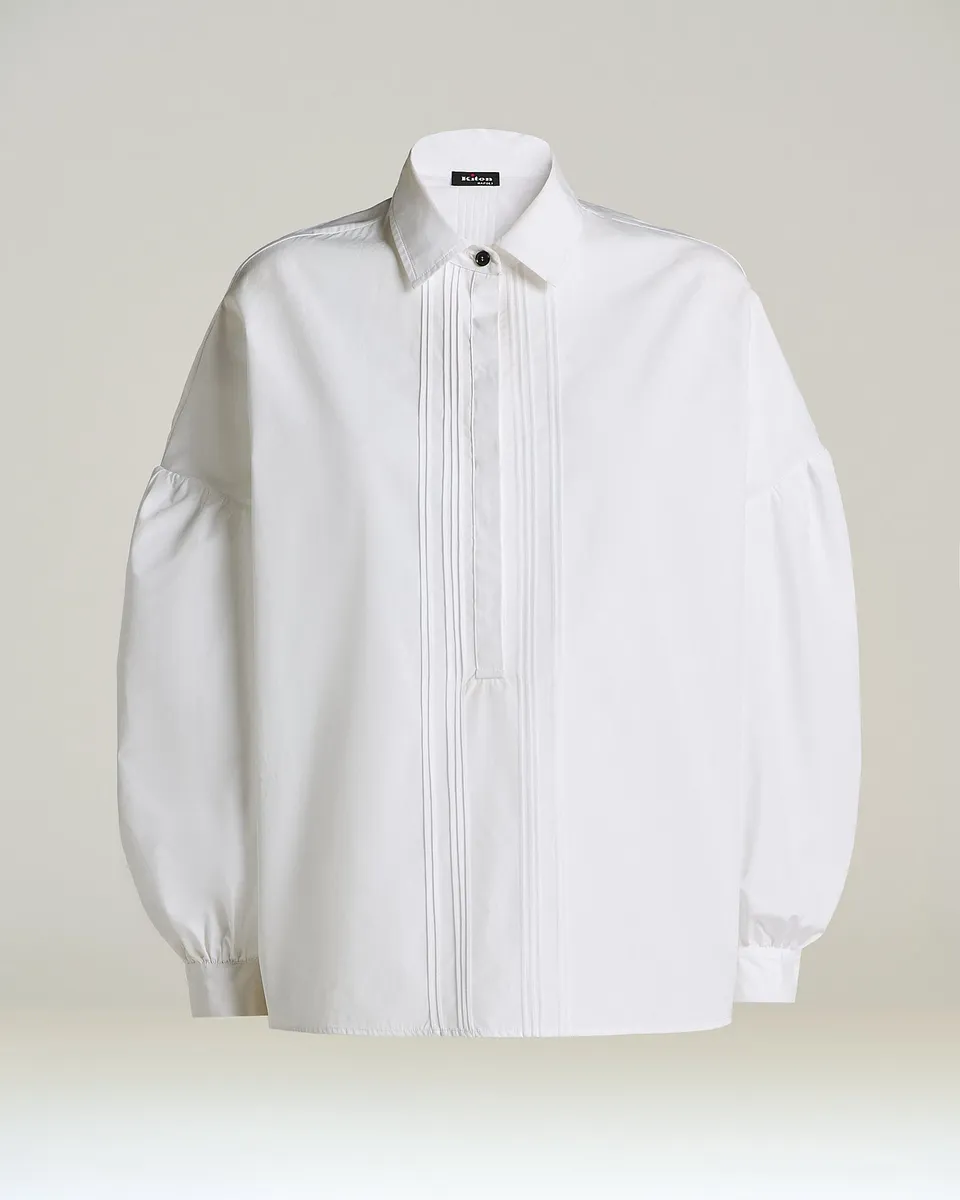 Kiton Shirts White Cotton Hemd weiß Gr.40 Baumwolle
