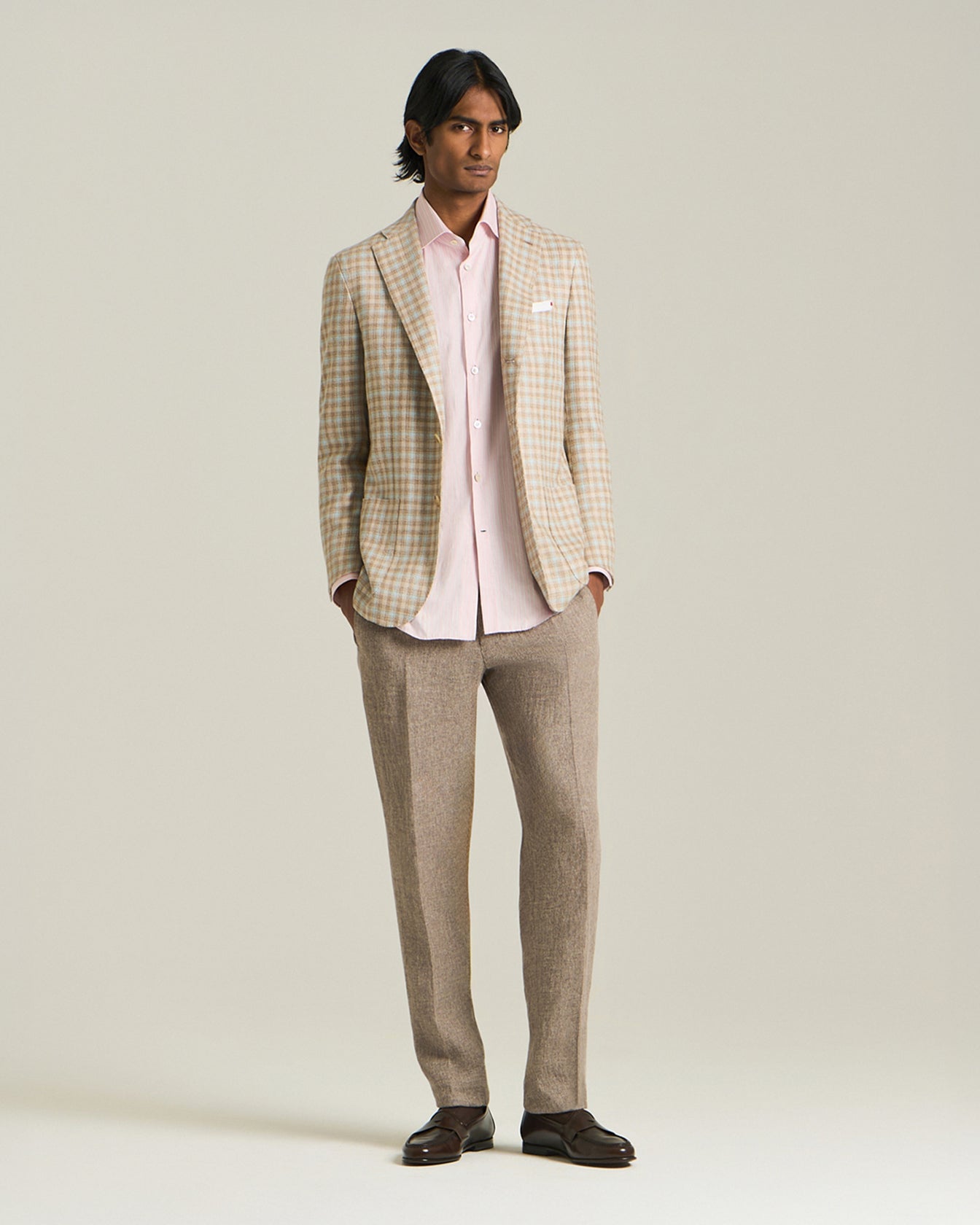 Kiton Jackets Cashmere Blend Micro Check Blazer Sakko Gr.46-58 kariert