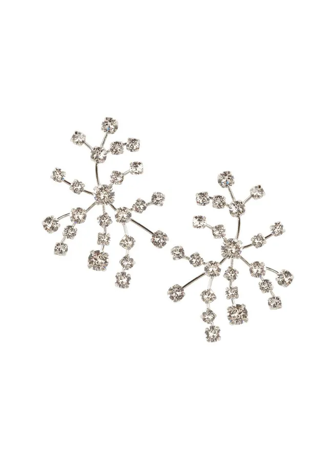 Elizabeth Bower Galaxy Crystal Ohrstecker Rhodium Stecker
